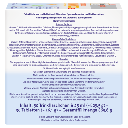 Abbildung der Produktverpackung Doppelherz system ORTHOPRO IMMUN DUO Seitenansicht rechts