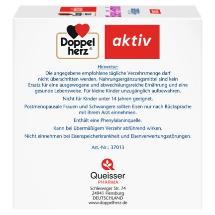 Doppelherz aktiv Eisen-Femin DIRECT Seitenansicht links