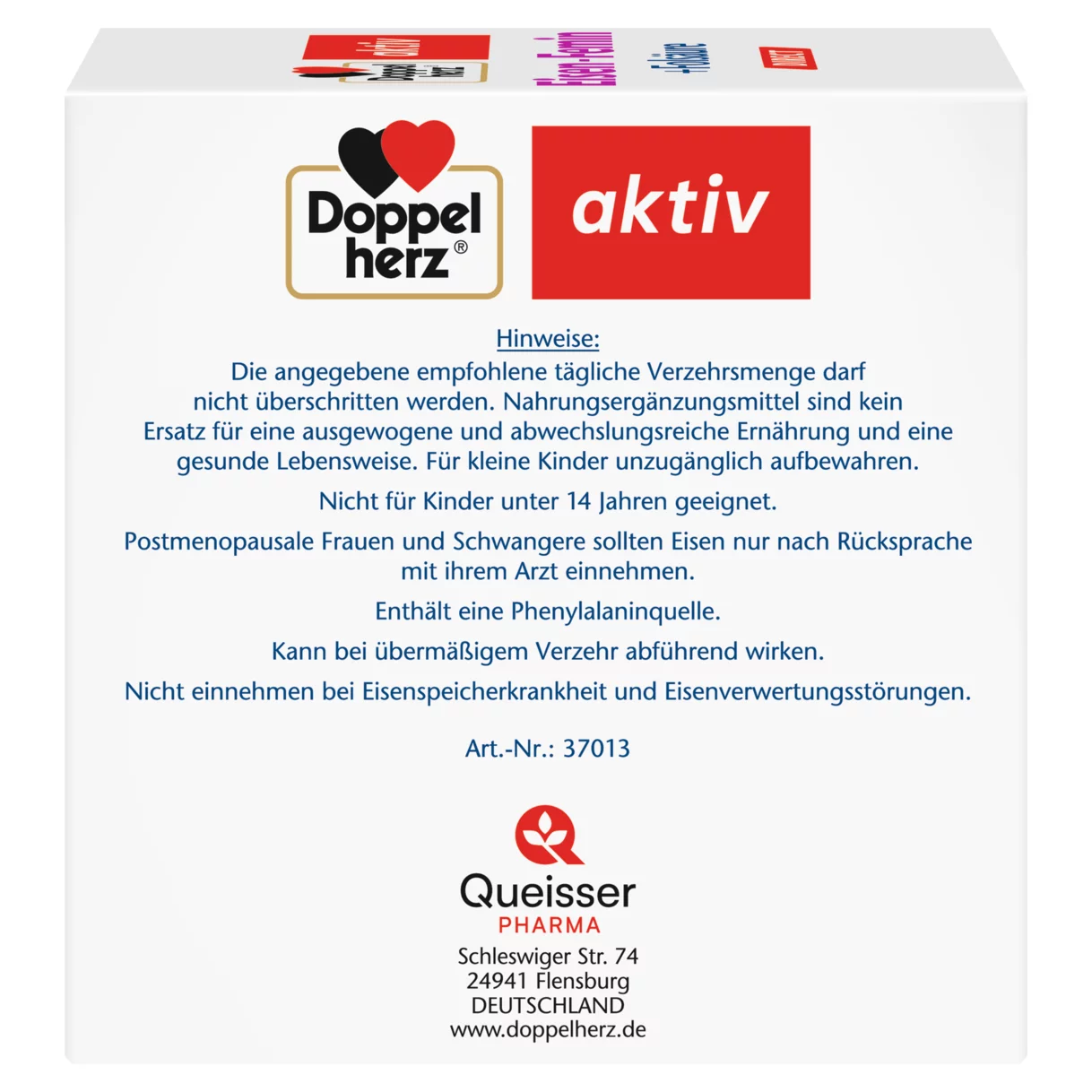 Doppelherz aktiv Eisen-Femin DIRECT Seitenansicht links