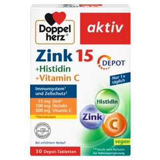 Doppelherz aktiv Zink 15 Frontansicht