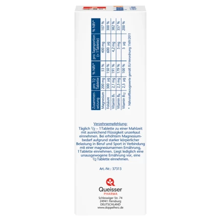 Doppelherz aktiv Magnesium 400 Seitenansicht links