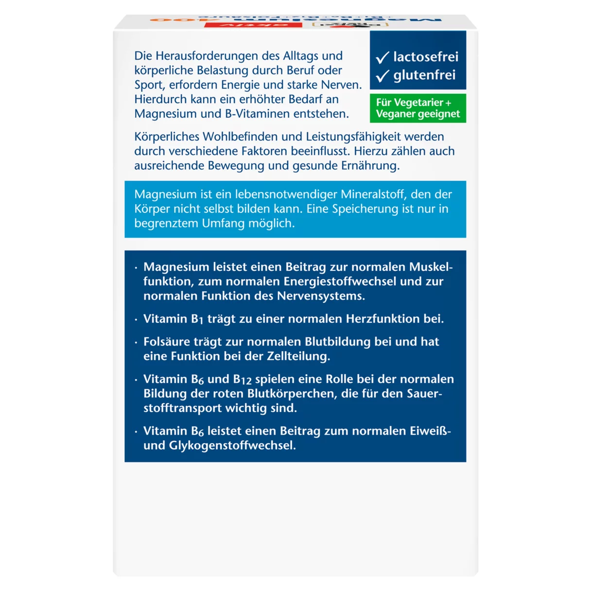 Doppelherz aktiv Magnesium 400 Rückansicht