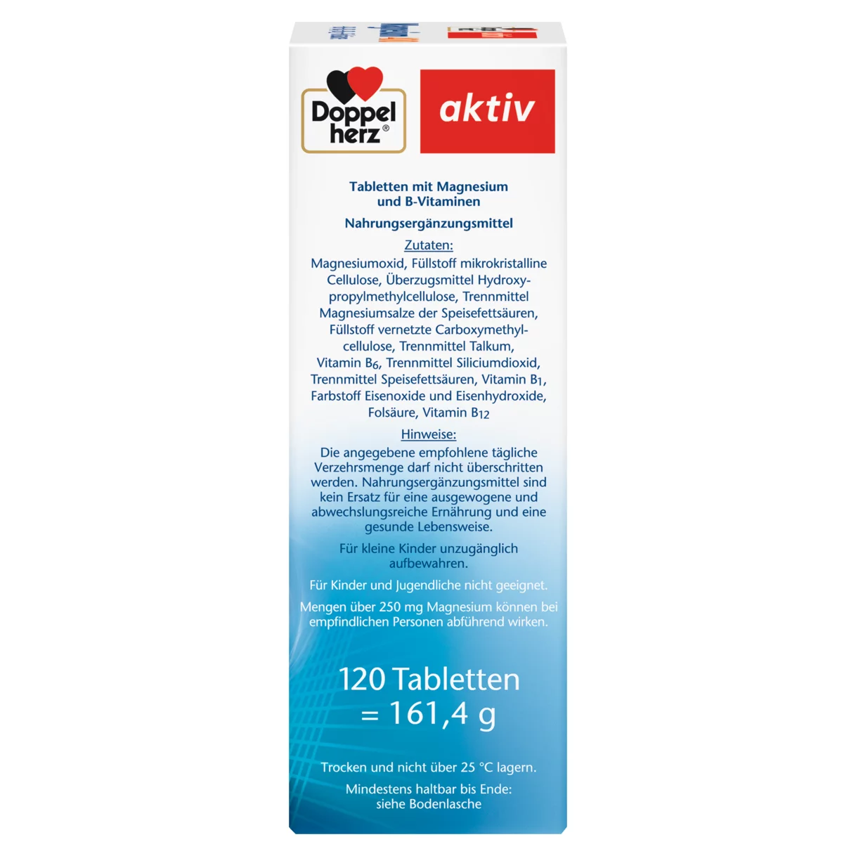 Doppelherz aktiv Magnesium 400 Seitenansicht rechts