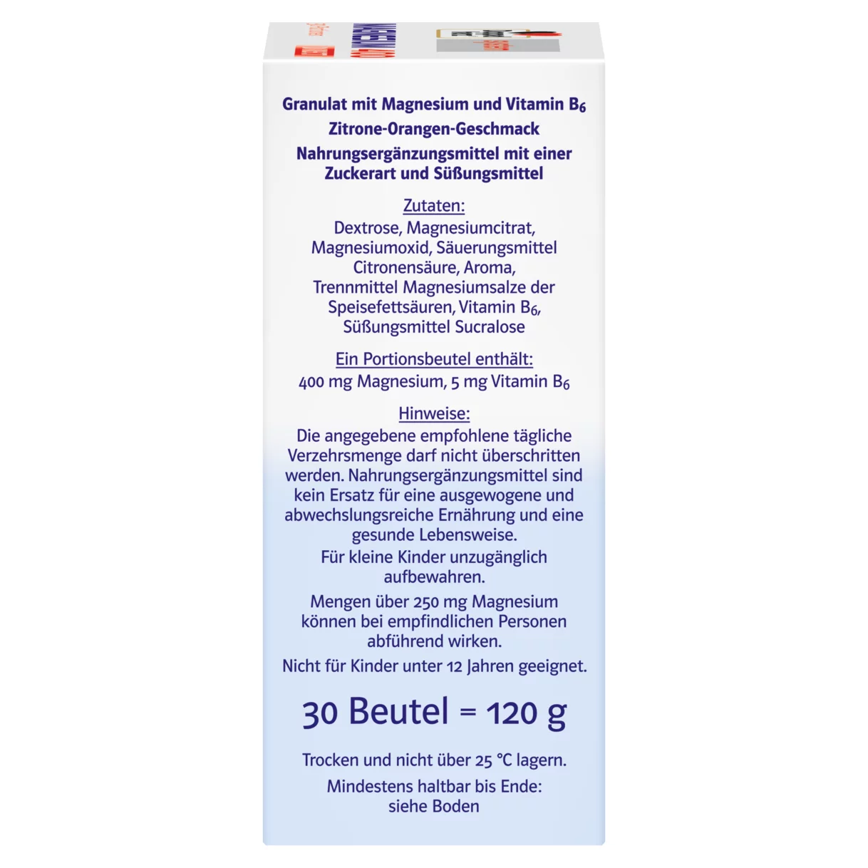 Doppelherz system  MAGNEZIJ 400 DIREKT Pogled s desne strane