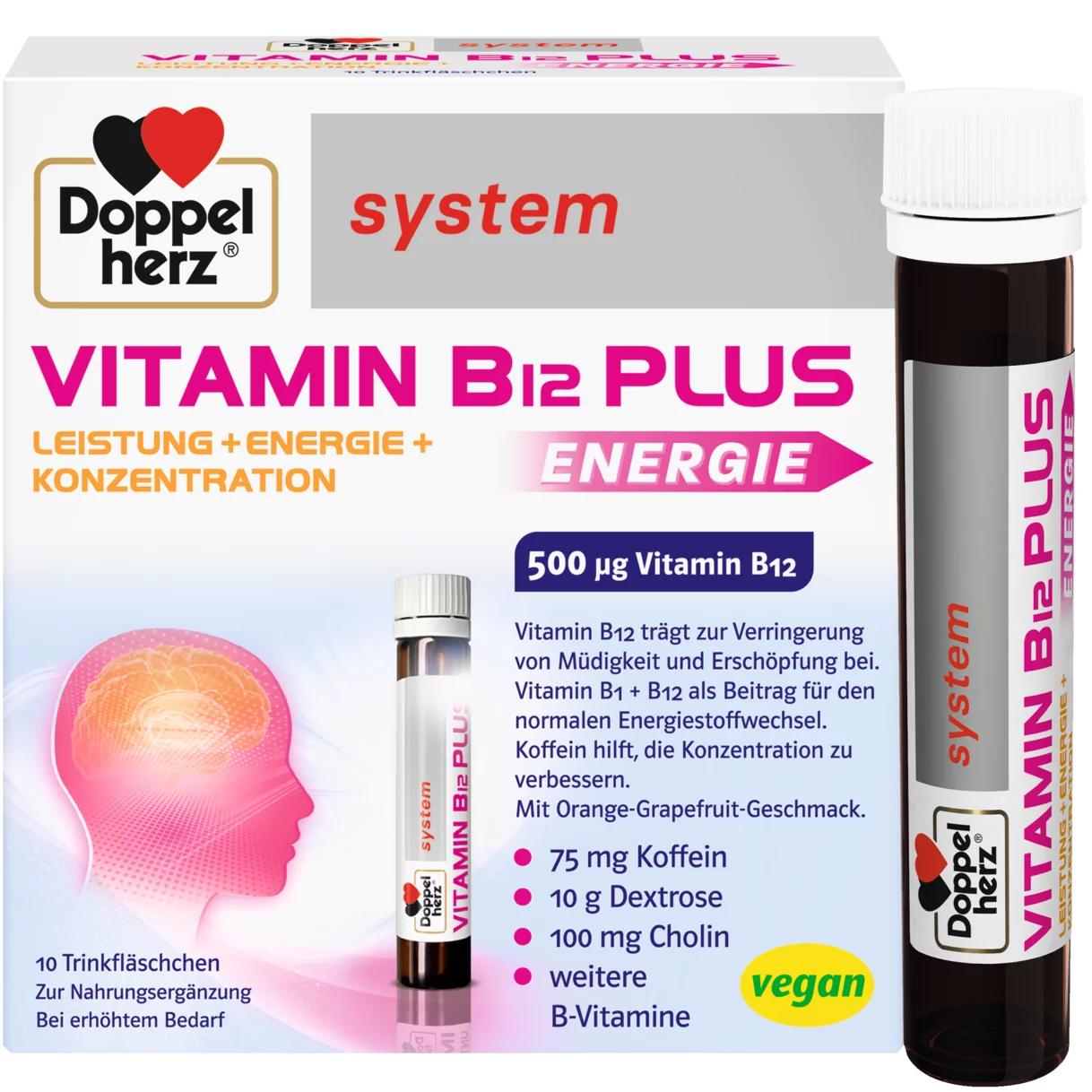 Doppelherz system VITAMIN B12 PLUS ENERGIE Frontansicht