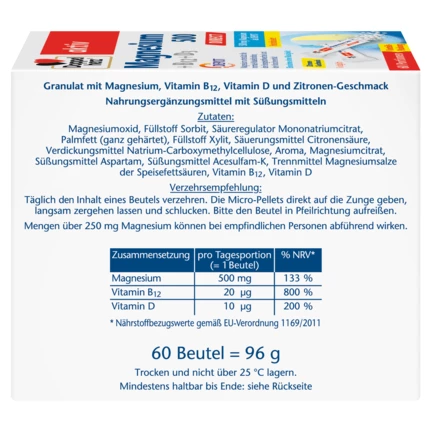 Doppelherz aktiv Magnesium 500 + B12 + D3 DIRECT DEPOT Seitenansicht links