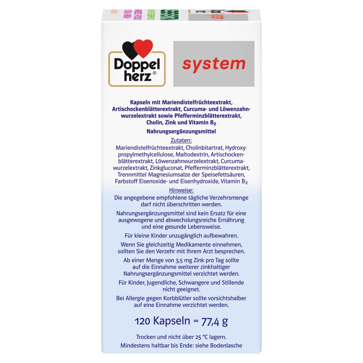 Doppelherz system LEBER EXTRA Seitenansicht rechts