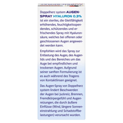 Doppelherz system AUGEN-SPRAY Rückansicht