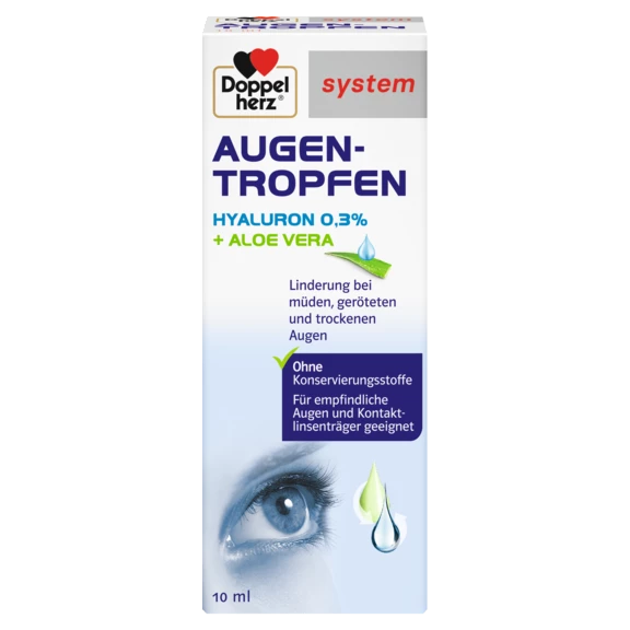 Doppelherz system AUGEN-TROPFEN HYALURON 0,3 % Frontansicht