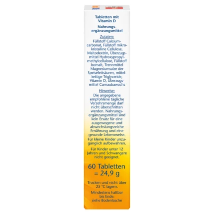 Doppelherz aktiv Vitamin D3 2000 I.E. Seitenansicht rechts