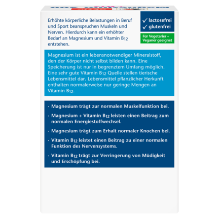 Magnesium 500 + B12 Brausetabletten