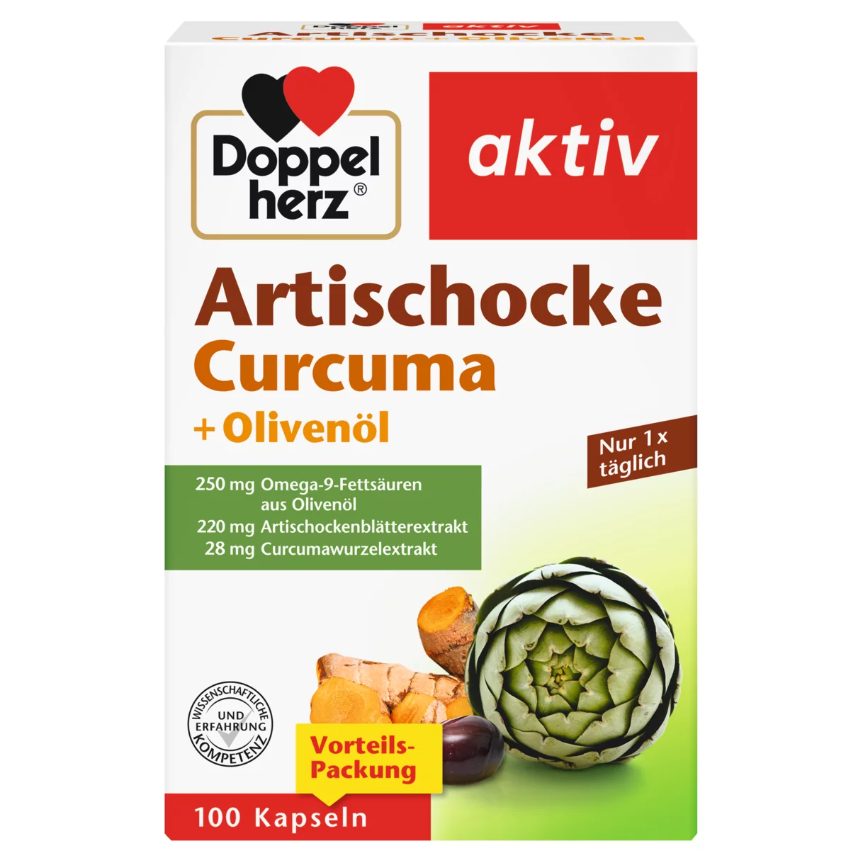 Doppelherz aktiv Artischocke Frontansicht