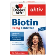 Doppelherz aktiv Biotin 10 mg Tabletten Frontansicht