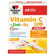 Doppelherz aktiv Vitamin C 500 DIRECT Frontansicht