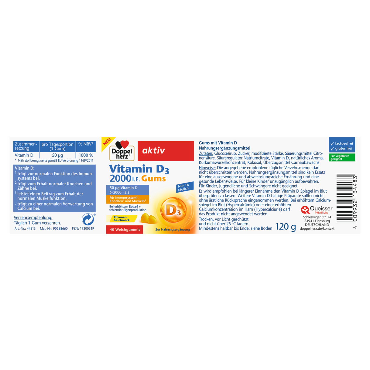 Vitamin D3 2000 I.E. Gums