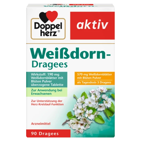 Doppelherz aktiv Weißdorn-Dragees Frontansicht