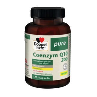 Abbildung der Produktverpackung Doppelherz pure Coenzym Q10 200 Frontansicht