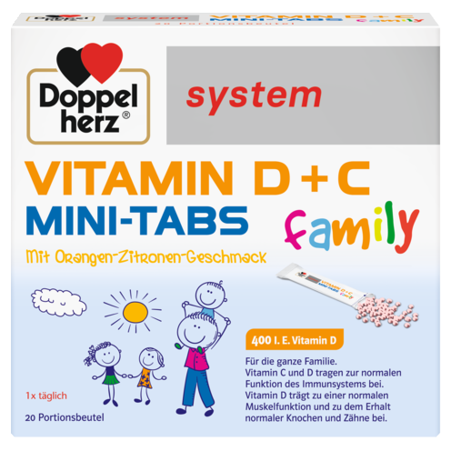 VITAMIN D + C MINI TABS family