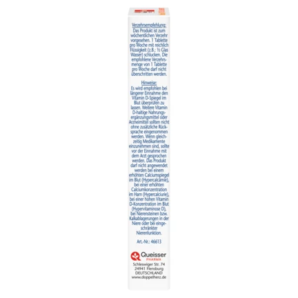 Doppelherz aktiv Vitamin D3 7000 I.E. Seitenansicht links