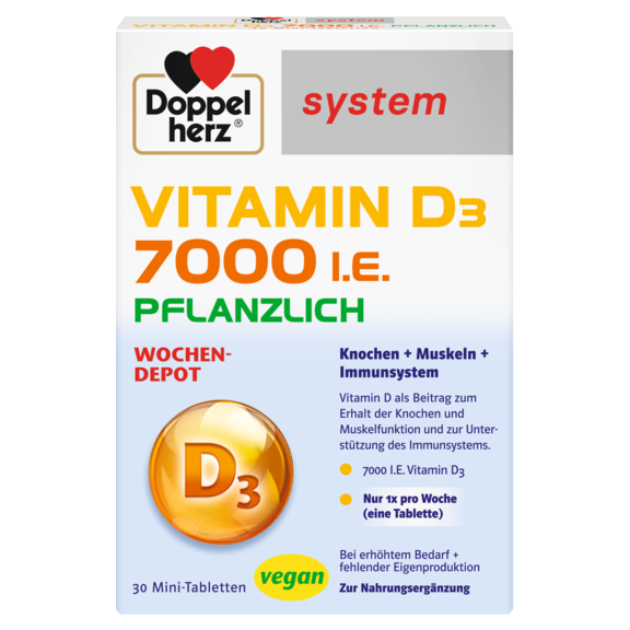 VITAMIN D3 7000 I.E. PFLANZLICH