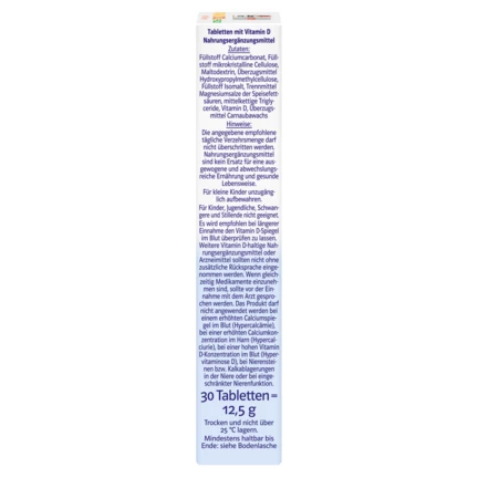 Doppelherz system VITAMIN D3 7000 I.E. PFLANZLICH Seitenansicht rechts