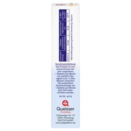 Doppelherz system VITAMIN D3 7000 I.E. PFLANZLICH Seitenansicht links