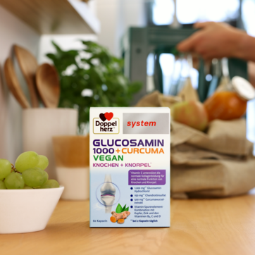 Doppelherz system Glucosamin 1000 + Curcuma Vegan