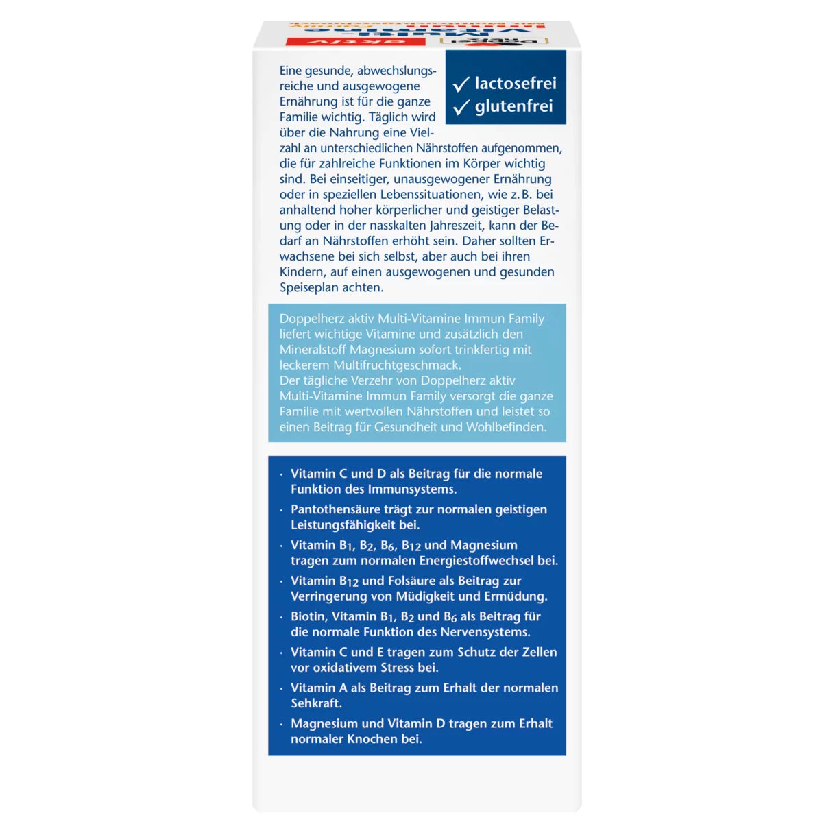 Doppelherz aktiv Multi-Vitamine Immun Family Orqa ko'rinish