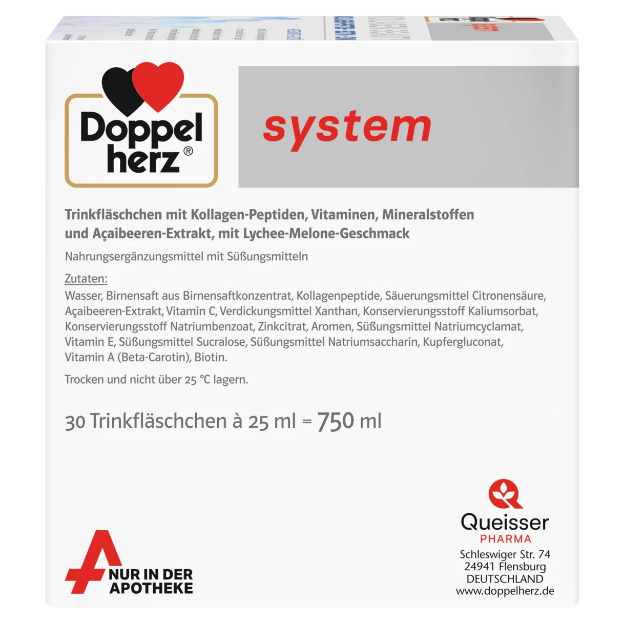 Doppelherz system KOLLAGEN BEAUTY Seitenansicht rechts