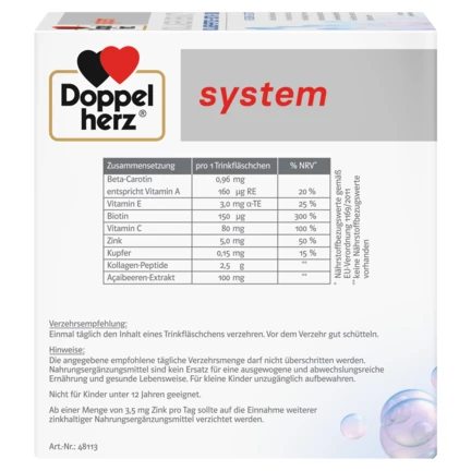 Doppelherz system KOLLAGEN BEAUTY Seitenansicht links