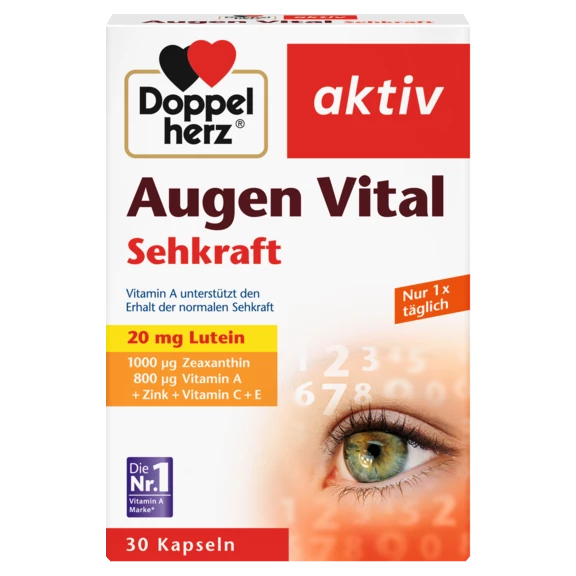Doppelherz aktiv Augen Vital Sehkraft Frontansicht