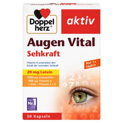 Doppelherz aktiv Augen Vital Sehkraft Frontansicht