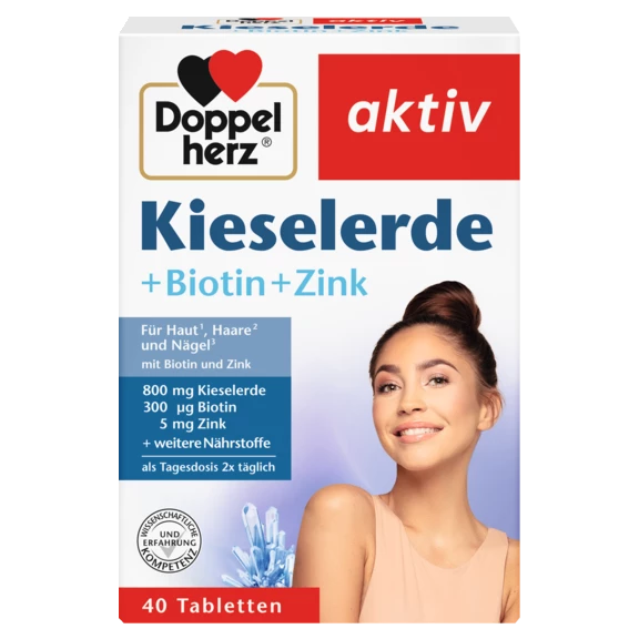Doppelherz aktiv Kieselerde Frontansicht