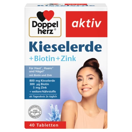 Doppelherz aktiv Kieselerde Frontansicht
