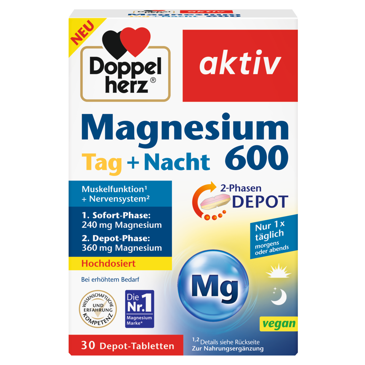 Magnesium 600 Tag + Nacht