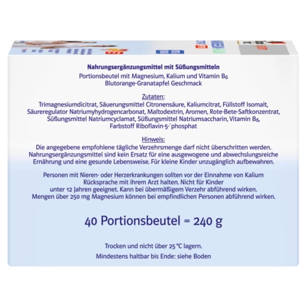 Doppelherz system MAGNESIUM + KALIUM CITRAT Seitenansicht rechts