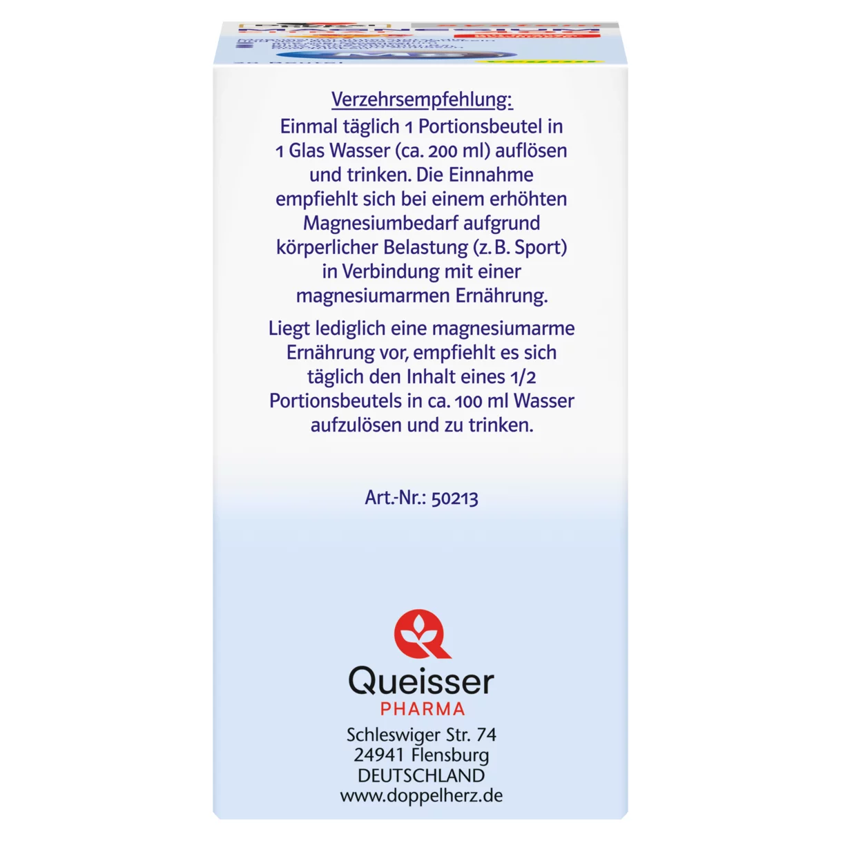 Doppelherz system MAGNESIUM 400 CITRAT Seitenansicht rechts