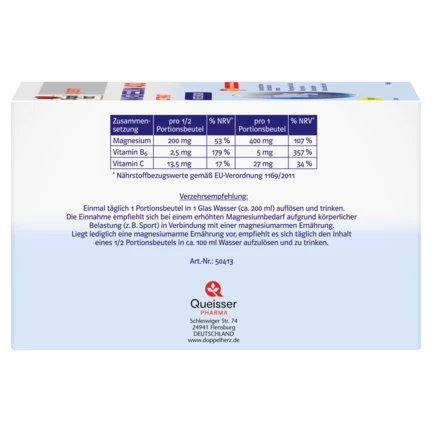 Doppelherz system MAGNESIUM 400 CITRAT Seitenansicht links