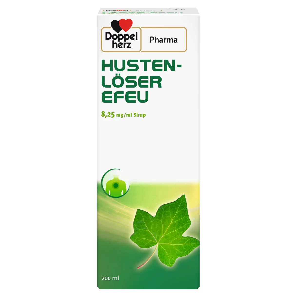 DoppelherzPharma HUSTENLÖSER EFEU 8,25 mg/ml Sirup Frontansicht