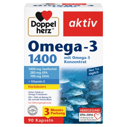 Doppelherz aktiv Omega-3 1400 Frontansicht