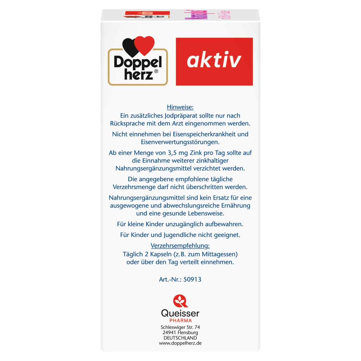 Doppelherz aktiv Mama plus Seitenansicht links