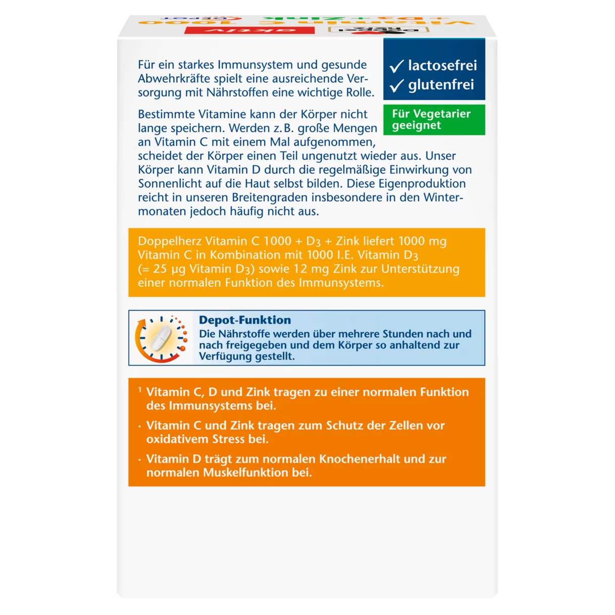 Doppelherz aktiv Vitamin C 1000 Rückansicht