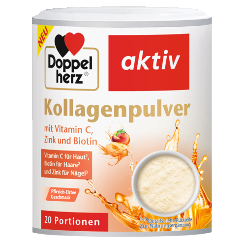 Kollagenpulver Pfirsich-Eistee