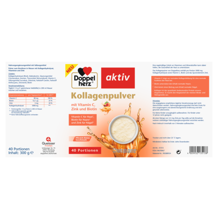 Kollagenpulver Pfirsich-Eistee
