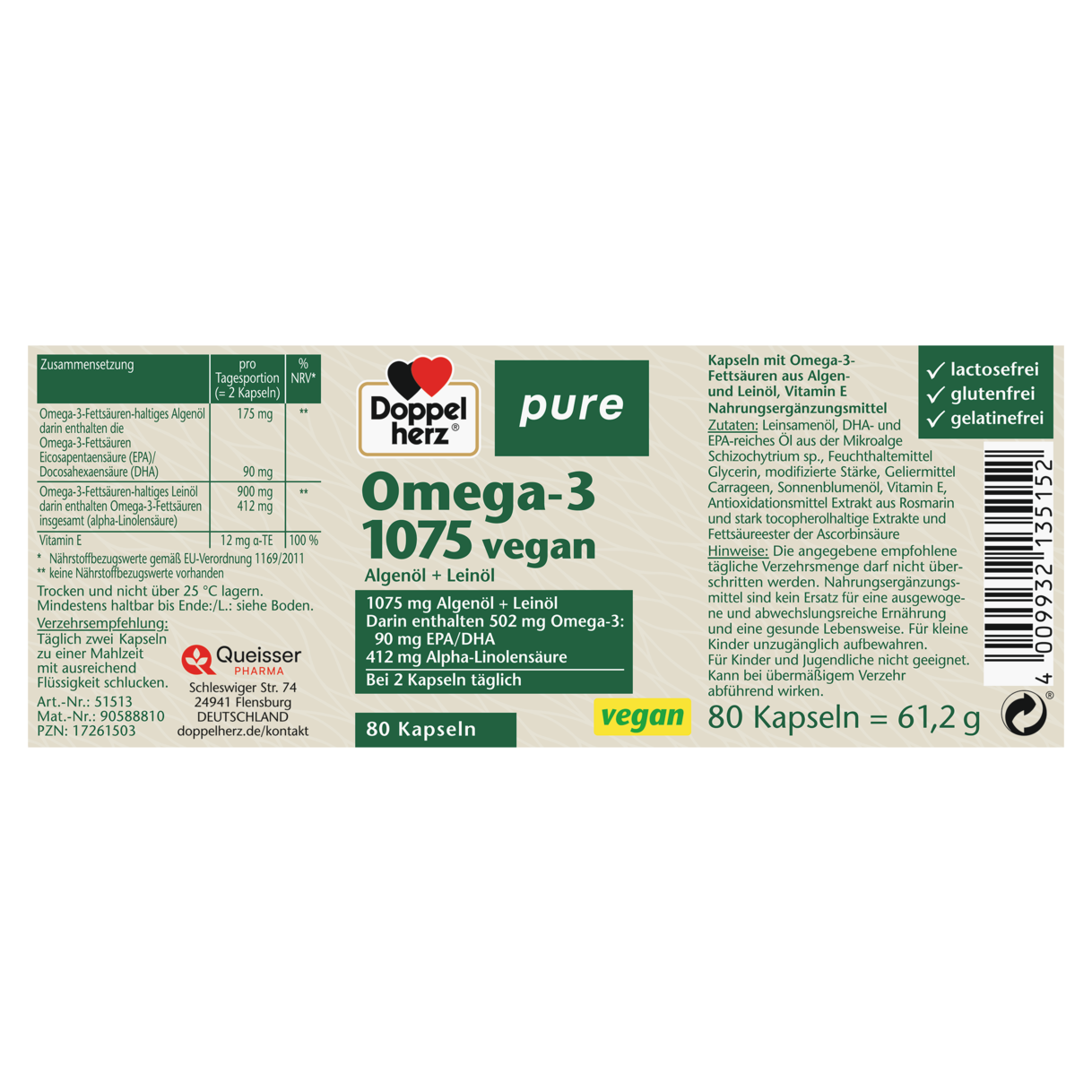 Omega-3 1075 vegan