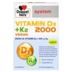 Abbildung der Produktverpackung Doppelherz system VITAMIN D3 2000 + K2 VEGAN Frontansicht