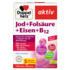 Abbildung der Produktverpackung Doppelherz aktiv Jod + Folsäure + Eisen + B12 Frontansicht
