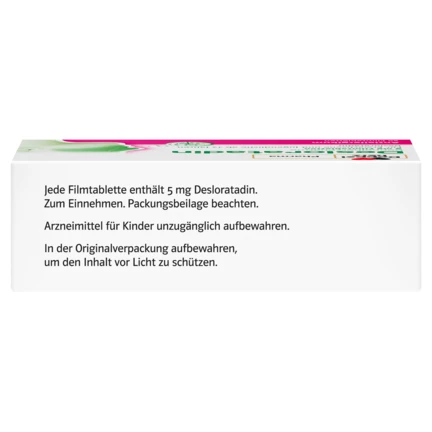 DoppelherzPharma Desloratadin DoppelherzPharma 5 mg Filmtabletten Seitenansicht links
