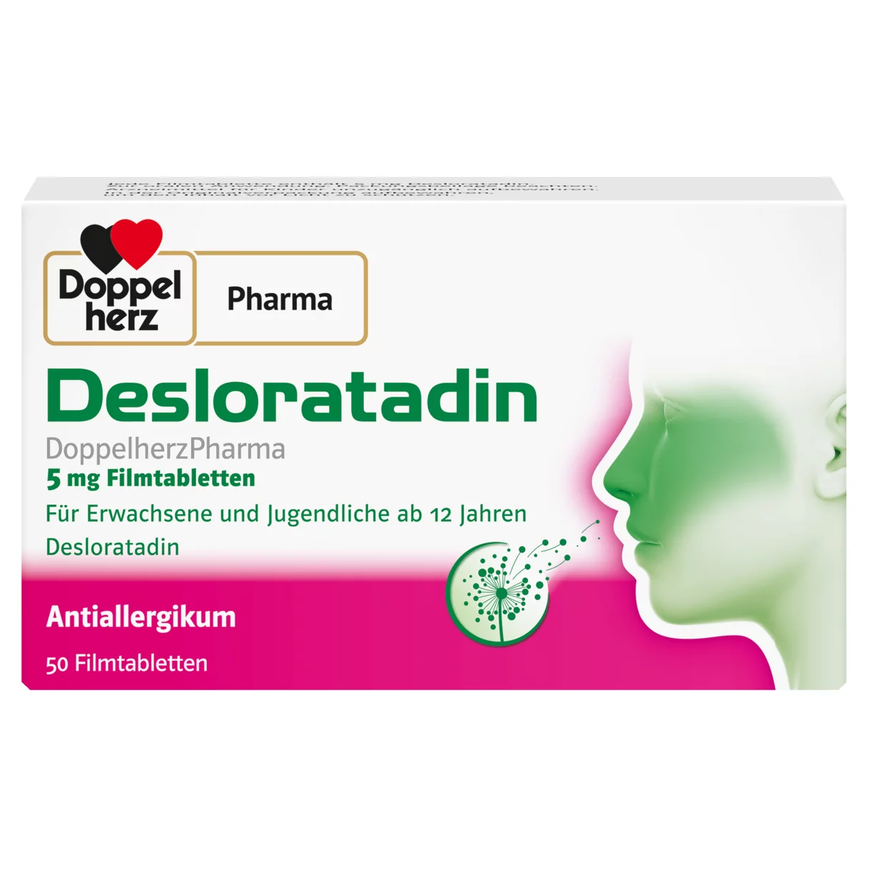 DoppelherzPharma Desloratadin DoppelherzPharma 5 mg Filmtabletten Frontansicht