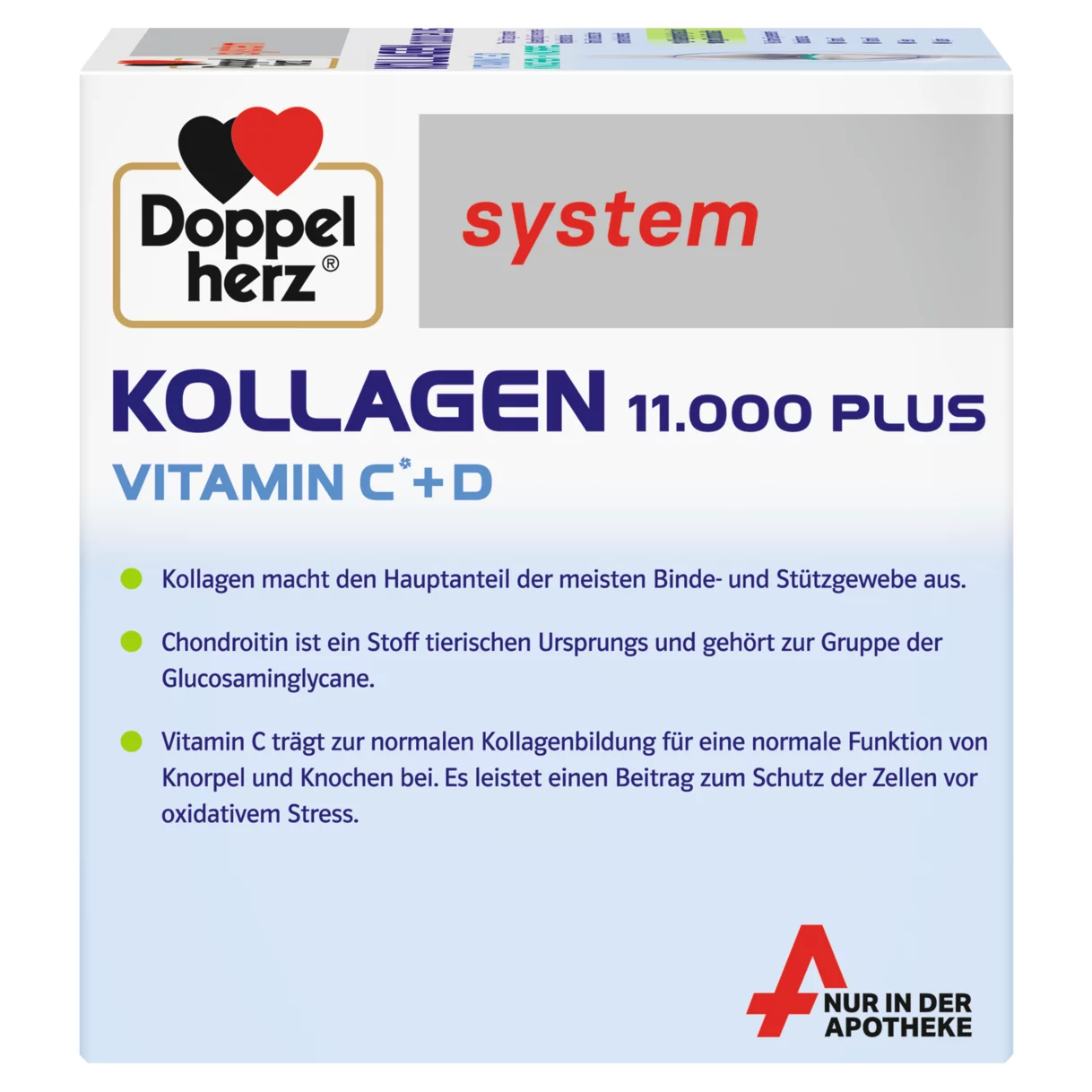 Doppelherz system KOLLAGEN 11.000 PLUS Seitenansicht links
